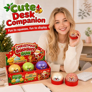 Christmas Squishy Bun Mystery Pack (3-Pack)