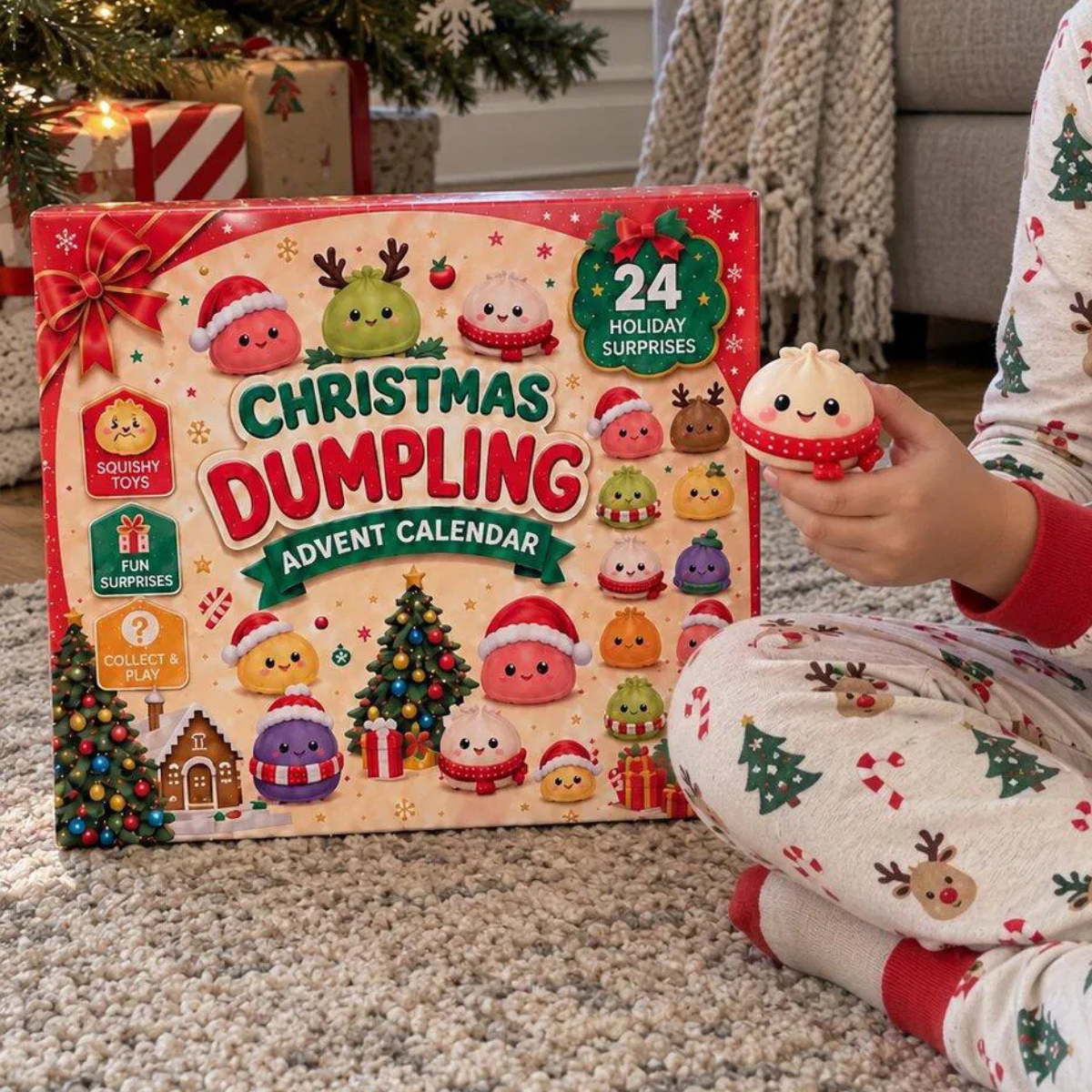Squishy Advent Calendar — 24 Surprise Blind Boxes
