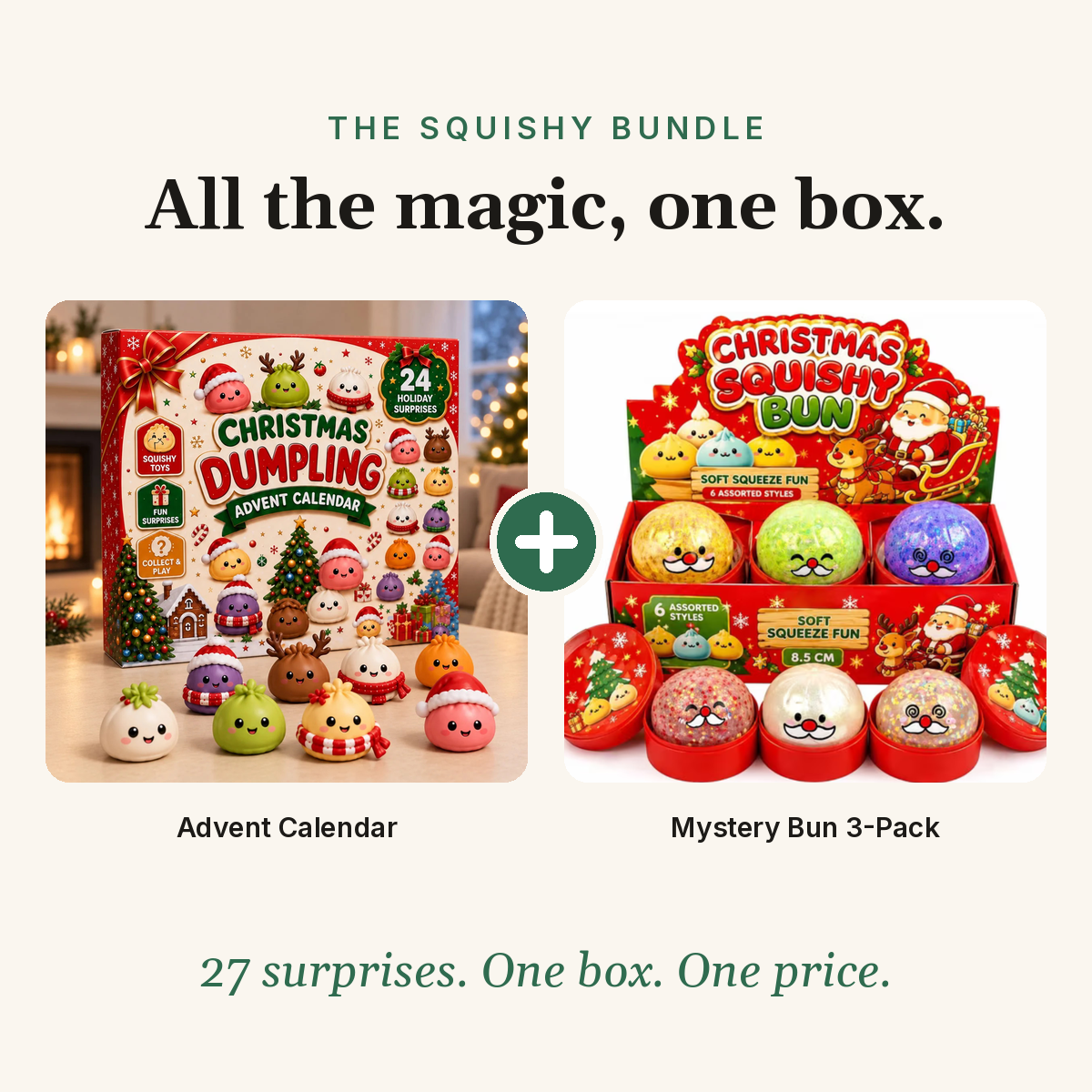The Squishy Bundle — Advent Calendar + Bun 3-Pack