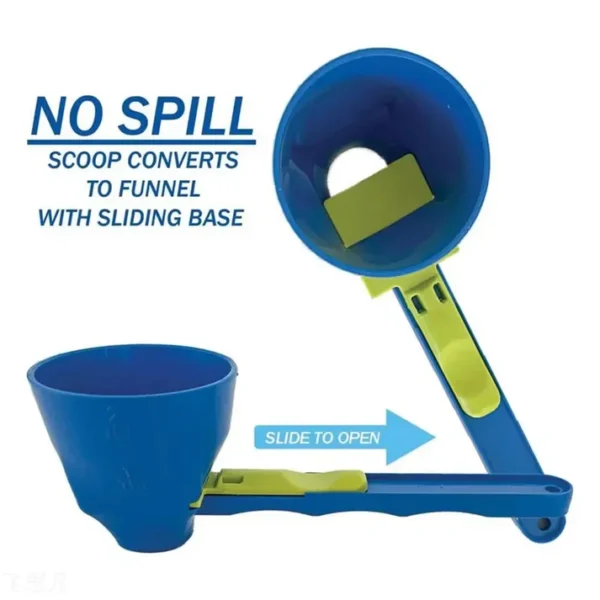 No-Spill Scoop & Funnel Tool – Multi-Purpose Kitchen Gadget for Easy Pouring | cheena.pk
